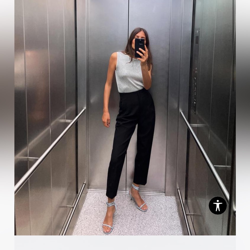 Zara high waist trousers